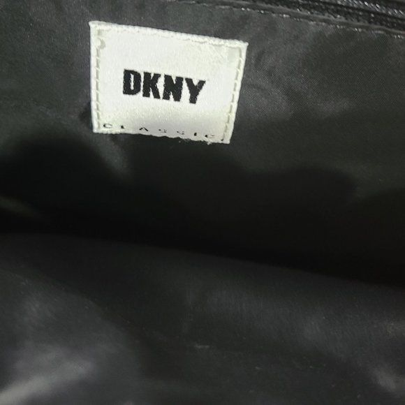 🧡NEW VINTAGE DKNY CLASSIC LARGE DARK BROWN TOTE NWT - Picture 5 of 11